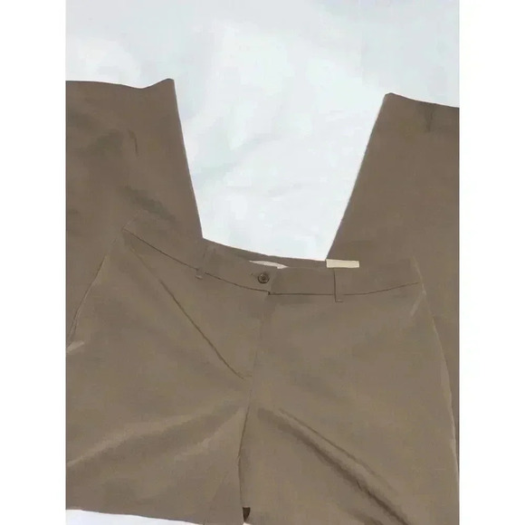 CHICO'S pants size 6 REGULAR 0.5 straight leg CLASSIC OFFICE STYLE ZIPUP CLOSURE - Picture 5 of 13